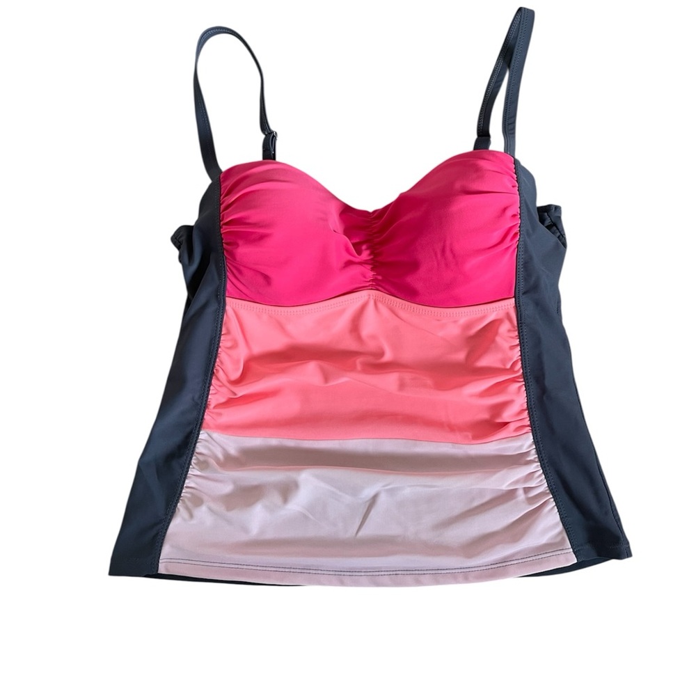 Colorblock Tankini Top